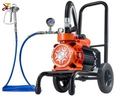 Pneumatinis dažų purkštuvas su vežimėliu 900 W