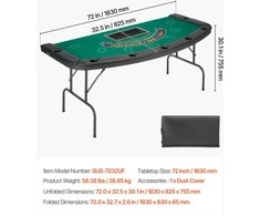 VEVOR Pokerio stalas 7 žaidėjams