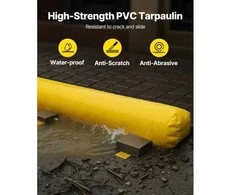 VEVOR Potvynių barjeras PVC, 3,66 m x 30,5 cm