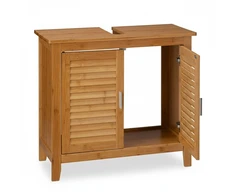 Relaxdays Praustuvo grindinė spintelė LAMELL Bamboo