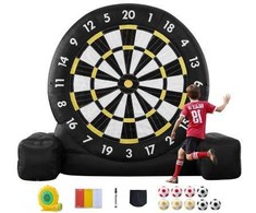 Vevor Pripučiama futbolo smiginio lenta su kamuoliais ir pompa