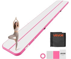 Pripučiama gimnastikos air mat 6 m, rožinė