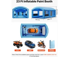 VEVOR Pripučiamas dažymo paviljonas 7 x 4 x 2.75 m