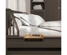 Relaxdays Prisegamas bambukinis naktinis staliukas
