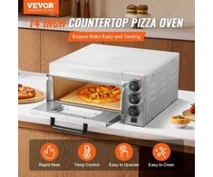 Elektrinė krosnelė VEVOR Profesionali stalviršio elektrinė picos krosnis 14" picoms