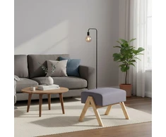 Relaxdays Pufas iš bambuko ir audinio