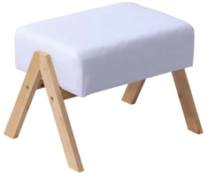 Relaxdays Pufas iš bambuko ir audinio