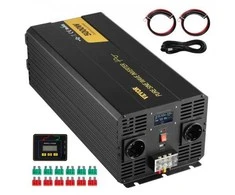 Vevor Pure sinusoides keitiklis 5000W 12V į 230V LCD