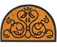 Relaxdays Pusiau apvalus durų kilimėlis su ornamentais