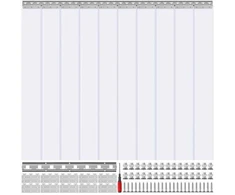 Vevor PVC juostų užuolaida šaldytuvo durims 152x213 cm