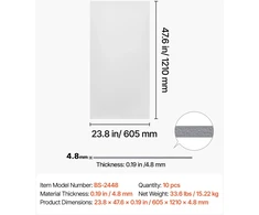 VEVOR PVC lubų plytelės 605x1210 mm, 10 vnt.