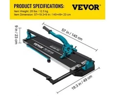 Vevor Rankinis plytelių pjaustytuvas 1200mm
