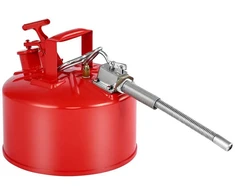 Vevor Raudona 9,5 L talpos saugos kuro kanistras