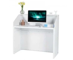 VEVOR recepcijos stalelis baltas 118 cm
