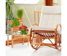 Relaxdays Reguliuojama gėlių kopėčių lentyna