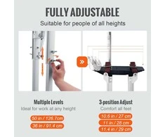 Vevor Reguliuojami aliuminiai kojokai gipso kartonui 91-127 cm