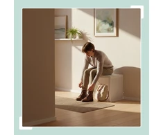 Relaxdays Minimalistinis bambukinis suoliukas