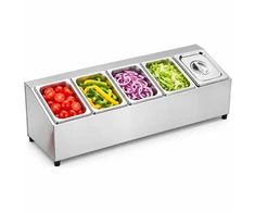 Relaxdays Nerūdijančio plieno ingredientų indai