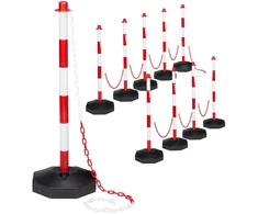 Relaxdays Plastikinis stulpelis su grandine