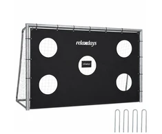 Relaxdays Plieniniai futbolo vartai