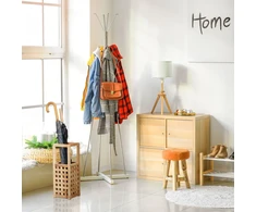 Relaxdays Riešutmedžio skėčių stovas