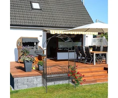 Relaxdays Rožių arka su suoleliu