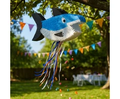 Relaxdays Ryklio piñata su lazda ir kauke
