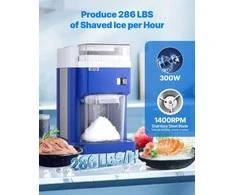 Vevor Komercinė ledo smulkintuvo mašina 1.8L, mėlyna