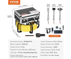 VEVOR Savidarbis kamera su 512Hz lokatoriumi