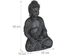 Relaxdays Sėdinti Budos figūrėlė 40 cm