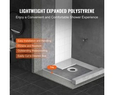 VEVOR Shower keramikos rinkinys su centriniu nutekėjimu