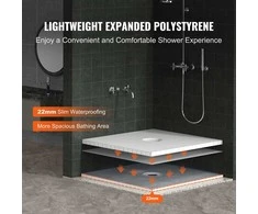 Vevor Shower keramikos rinkinys su centriniu nutekėjimu