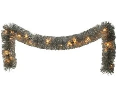 Christmas Decoration Sidabrinė dekoratyvinė girlianda 270 cm su LED
