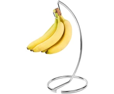 Relaxdays Sidabrinis metalinis bananų laikiklis