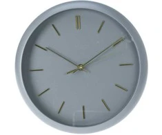 Excellent Houseware Sieninis laikrodis pilkas 30 cm