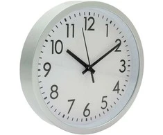 Excellent Houseware Sieninis laikrodis PP 20 cm sidabrinis