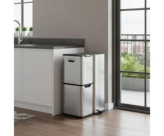 Relaxdays Šiukšliadėžė, 3 skyriai, 60 l