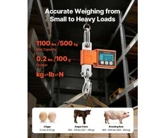 Vevor Skaitmeninės krano svarstyklės, 500 kg