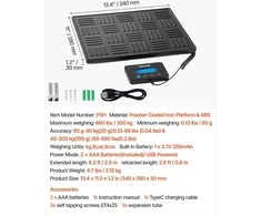 VEVOR Skaitmeninės pašto svarstyklės su LCD ekranu