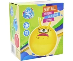 Eddy Toys Skersinė kamuolys su ragais 45 cm geltonas