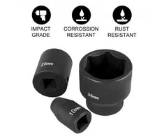 Vevor smūginis galvučių rinkinys, 26 vnt., 10-36 mm