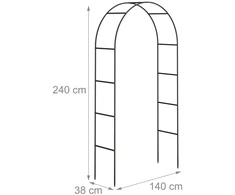 Relaxdays Sodo rožių arka 240 cm