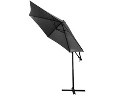 Saska Garden Sodo skėtis 300 cm pilkas antracitas