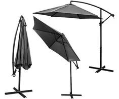 Saska Garden Sodo skėtis 300 cm pilkas antracitas