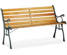 Relaxdays Sodo suoliukas su ketaus rėmu