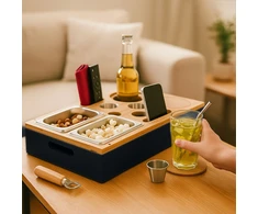 Relaxdays Sofos užkandžių padėklas su priedais
