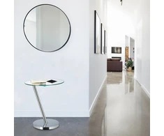 Relaxdays Šoninis staliukas iš metalo ir stiklo