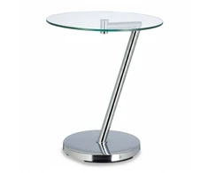 Relaxdays Šoninis staliukas iš metalo ir stiklo