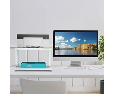 Relaxdays Spausdintuvo stovas su 2 lentynomis