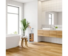 Relaxdays Spintelė su rotango imitacijos durelėmis ir 3 lentynomis